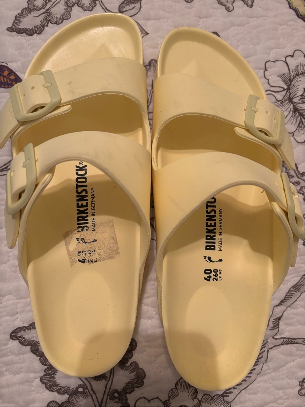 Birkenstock EVA Arizona Slides Yellow